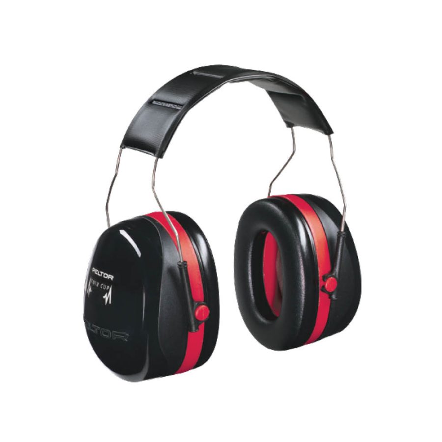 3M H10A PELTOR Optime 105 Series Over-The-Head Ear Muff -Red - 3M ...