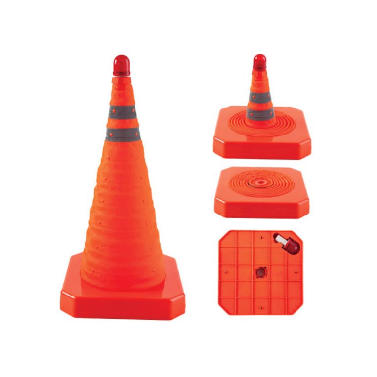 RSC28BL Soft PVC Traffic Safety Cone, with Reflector 3M & UVEX PPE