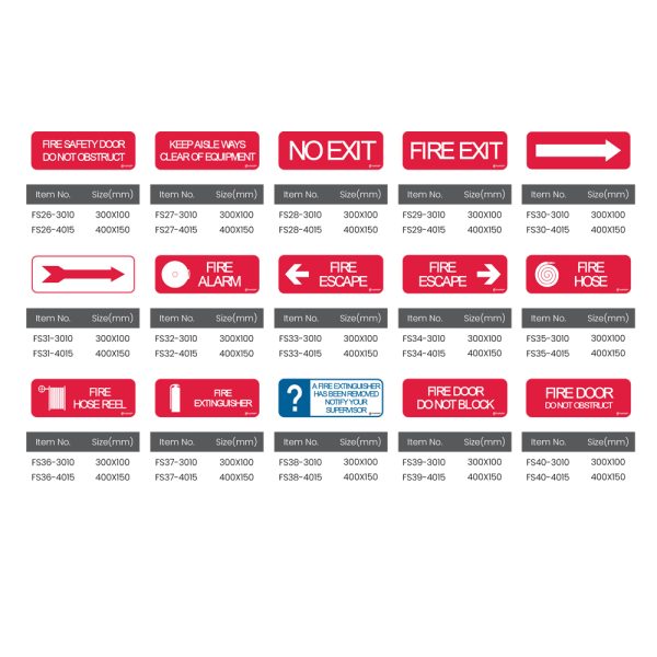 Guardzer GUARDZER Fire Signs - 3M & UVEX PPE Distributor Selangor and Johor - BG ...
