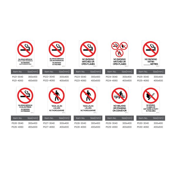 Guardzer GUARDZER Prohibition Signs - 3M & UVEX PPE Distributor Selangor and ...